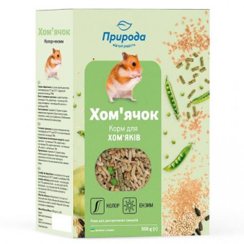 Природа Корм для грызунов Хомячок Колор плюс Энзим 500 г