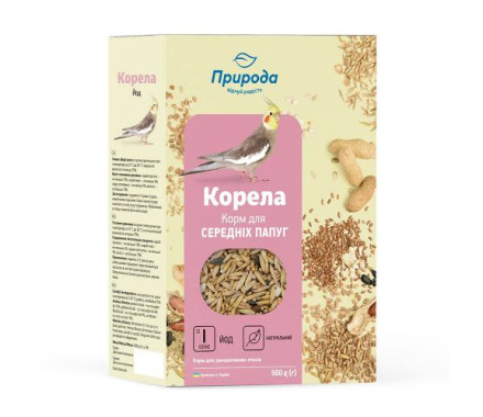 Природа Корм для птиц Корелла Йод 500 г