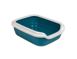 Природа Туалет для котів з бортиком Comfort 30x41x13,5 см пластик синій
