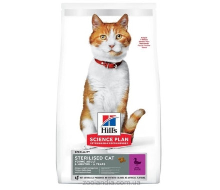 Hill’s SP Сухий корм для котів Adult Sterilised Cat Качка 3 кг