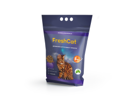 Fresh Cat Наповнювач деревний з ароматом м'яти 5 кг