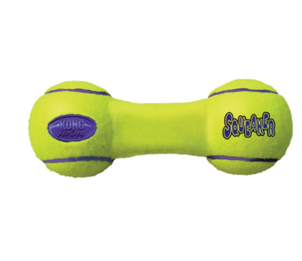 Kong Airdog Squueaker Dumbbell toy for Dumbbell Dogs with Swarf