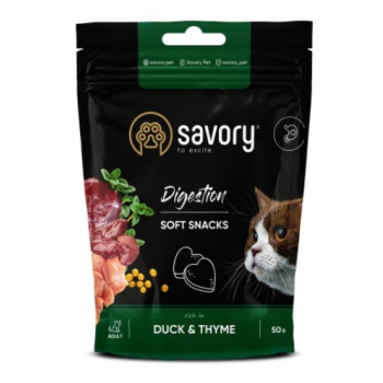 Savory Лакомства для котов Digestion Утка и тимьян 50 г