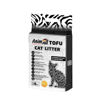 AnimAll Наполнитель Tofu с активированным углем 2,6 кг 6 л