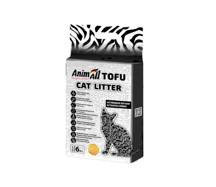 AnimAll Наповнювач Tofu з активованим вугіллям 2,6 кг 6 л