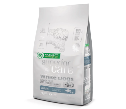 Nature\'s Protection Сухой корм для собак White Dogs Small and Mini Breeds Рыба 1,5 кг