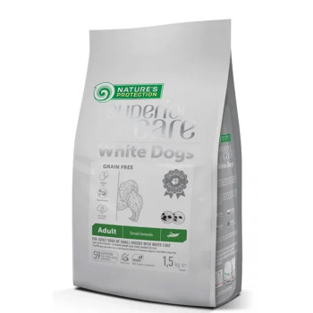 Nature\'s Protection Сухой корм для собак White Dogs Small and Mini Breeds С белком насекомых 1,5 кг