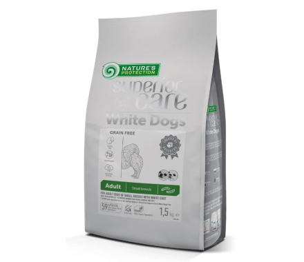Nature\'s Protection Сухой корм для собак White Dogs Small and Mini Breeds С белком насекомых 1,5 кг