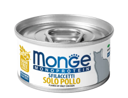 Monge Консерва для котів Monoprotein м'ясні пластівці Курка 80 г