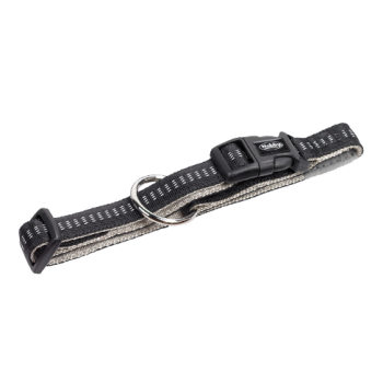 Nobby Ошейник для собак Soft Grip M-L 2,5×40‑55 см черный