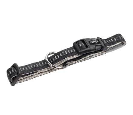 Nobby Ошейник для собак Soft Grip M-L 2,5×40‑55 см черный
