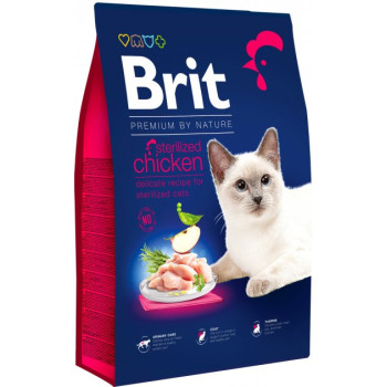 Brit Premium Nature Sterilized Сухой корм для котов Курица 10 кг