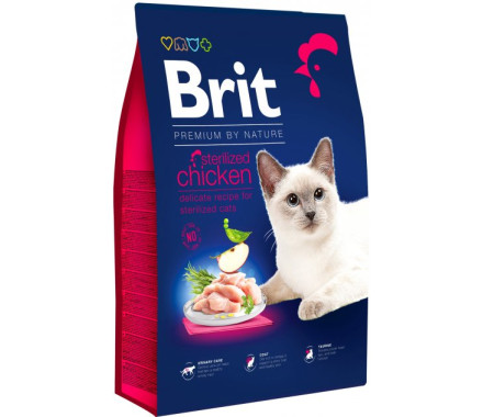 Brit Premium Nature Sterilized Сухой корм для котов Курица 10 кг