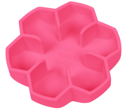 Waudog Silicone Миска для медленного кормления 750 мл розовая