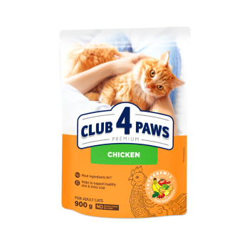 C4P Premium Сухой корм для котов Курица 900 г