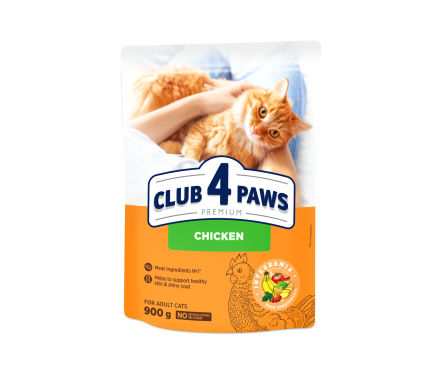 C4P Premium Сухой корм для котов Курица 900 г