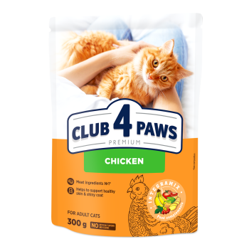 C4P Premium Сухой корм для котов Курица 300 г
