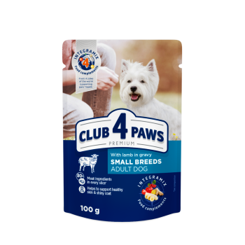 C4P Premium Small Breed Влажный корм для собак Ягнёнок в соусе 100 г