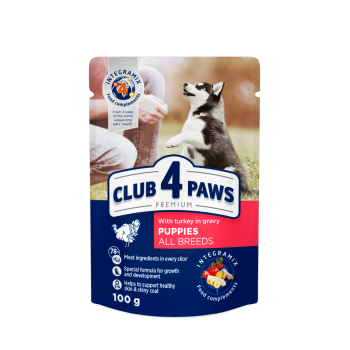C4P Premium Puppy All Breed Влажный корм для щенков Индейка в соусе 100 г