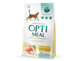 Optimeal Сухой корм для котов Курица 700 г