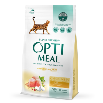 Optimeal Сухой корм для котов Курица 700 г