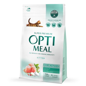 Optimeal Сухой корм для котят Курица 700 г