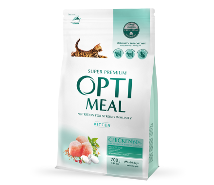 Optimeal Сухой корм для котят Курица 700 г