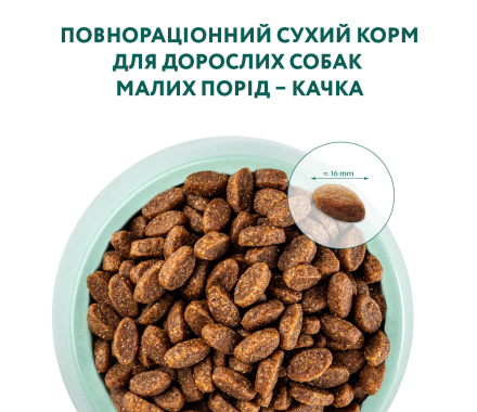 Optimeal Small Breed Сухий корм для собак Качка 1,5 кг