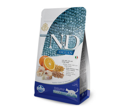 Farmina N&D Low Grain Ocean Adult Сухой корм для котов Треска 10 кг