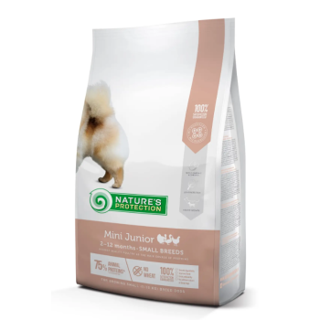 Nature\'s Protection Сухой корм для щенков Mini Junior Small Breeds Птица 2 кг