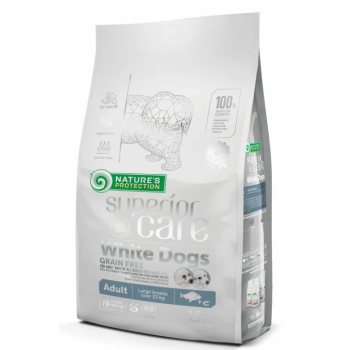 Nature\'s Protection Сухой корм для собак White Dogs Large Breeds Рыба 1,5 кг