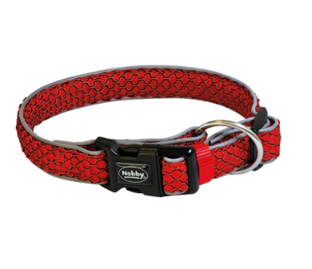 Nobby Ошейник для собак Mesh Air XS-S 2×25‑35 см красный