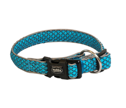 Nobby Ошейник для собак Mesh Air XS-S 2х25-35 см голубой