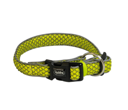 Nobby Ошейник для собак Mesh Air XS-S 2х25-35 см жёлтый
