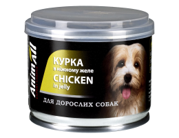 AnimAll Dog Консерва для собак Курка в ніжному желе 195 г
