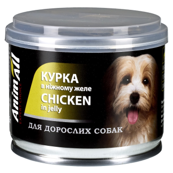 AnimAll Dog Консерва для собак Курица в нежном желе 195 г