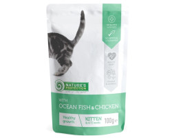 Nature\'s Protection Влажный корм для котят Kitten Курица и Океаническая рыба 100 г