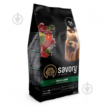 Savory Small Breed Сухой корм для собак Ягнёнок 3 кг
