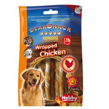 Nobby StarSnack Лакомства для собак Wrapped Chicken 70 г