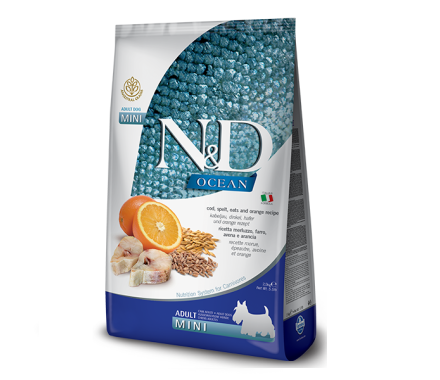 Farmina N&D Low Grain Ocean Adult Mini Сухой корм для собак Треска 2,5 кг
