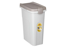Stefanplast Контейнер для корму 25 л 39х24х51 см світло-бежевий/білий