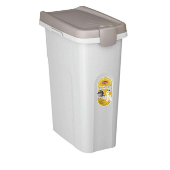 Stefanplast Контейнер для корму 25 л 39х24х51 см світло-бежевий/білий