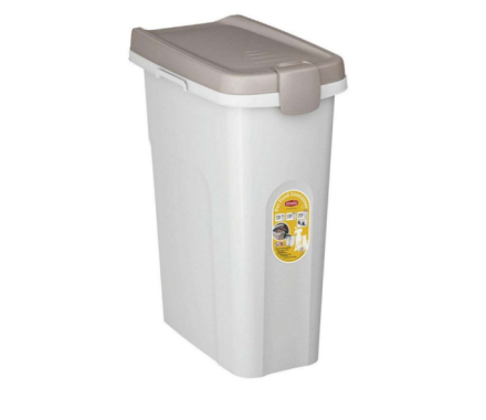 Stefanplast Контейнер для корму 25 л 39х24х51 см світло-бежевий/білий