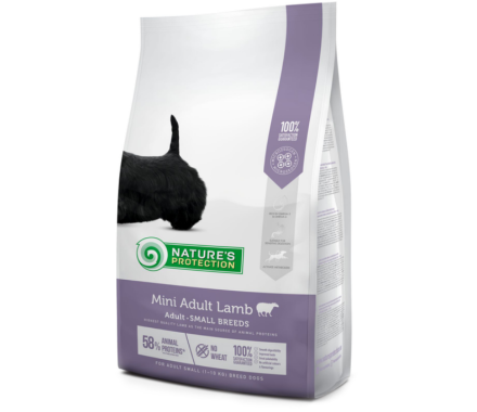 Nature\'s Protection Сухой корм для собак Mini Adult Small breeds Ягненок 7,5 кг