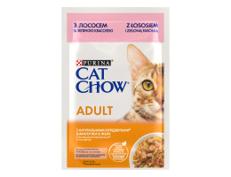 Cat Chow Влажный корм для котов Лосось и зелёный горошек в желе 85 г