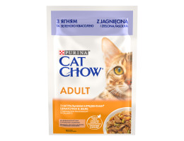 Cat Chow Влажный корм для котов Ягнёнок и зелёная фасоль в желе 85 г