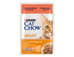 Cat Chow Влажный корм для котов Говядина и баклажан в желе 85 г