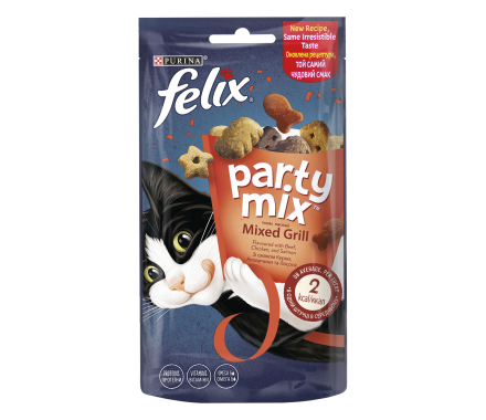 Felix Лакомства для котов Party Mix Mixed Grill 60 г