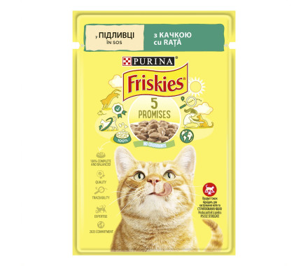 Friskies Влажный корм для котов Утка в подливе 85 г