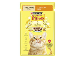 Friskies Влажный корм для котов Курица в подливе 85 г